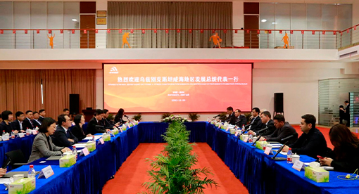 烏茲別克斯坦總統代表胡代貝爾格諾夫一行蒞臨邁安德參觀交流